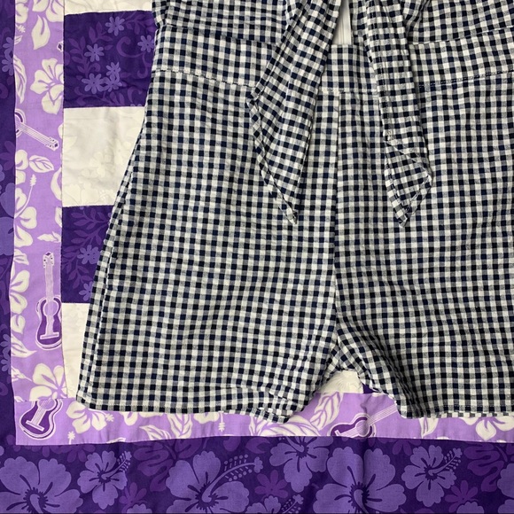 Black & White Checkered Romper - Picture 3 of 7